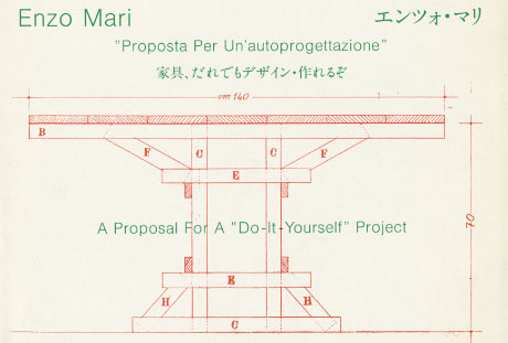 第329回デザインギャラリー1953「エンツォ・マリ 家具、だれでもデザイン・作れるぞ」