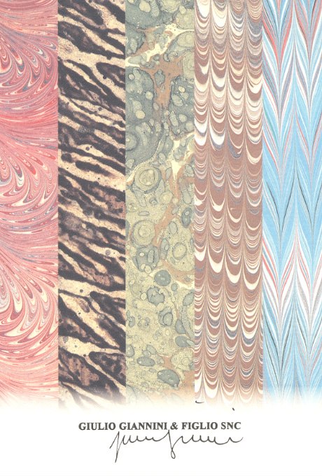 第507回デザインギャラリー1953「フィレンツェ・マ−ブル紙 GIULIO GIANNINIの工房より」