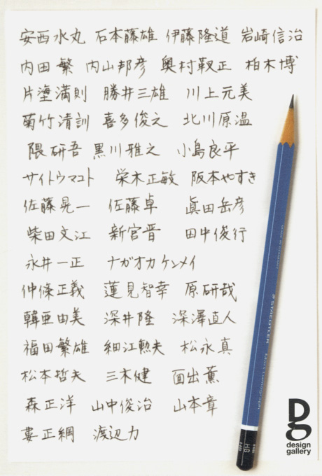 第612回デザインギャラリー1953「デザイナーと道具」展 <br />アイデアを客観化する筆記用具