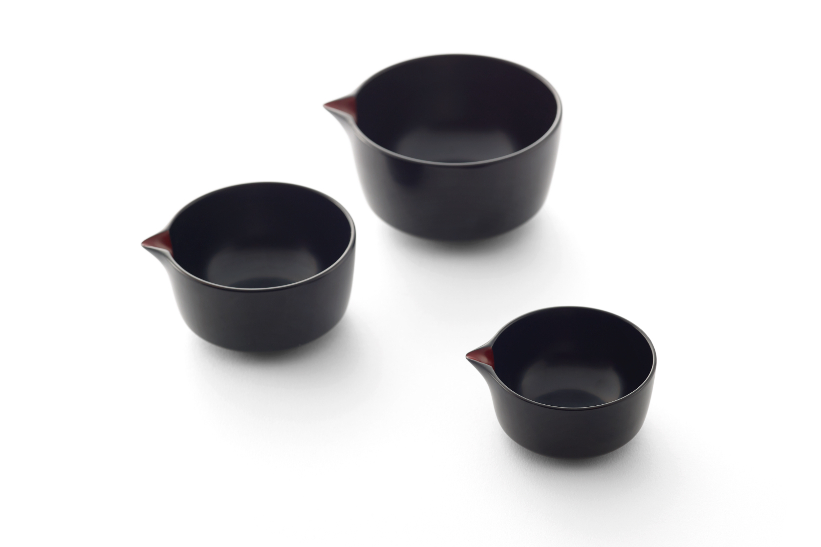 入れ子片口 / ひよこ 黒